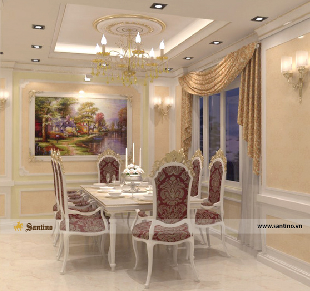 03. Phong bep an Tan co dien biet thu