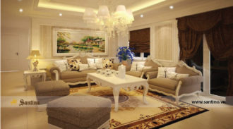22. Thiet ke phong khach tan co dien