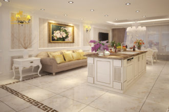 01. Thiet ke phong bep tan co dien dep