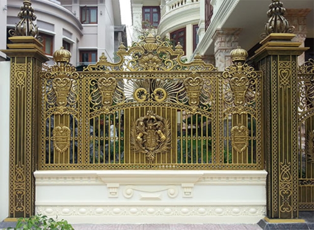 Cổng nhôm đúc, ban công nhôm đúc, cầu thang nhôm đúc