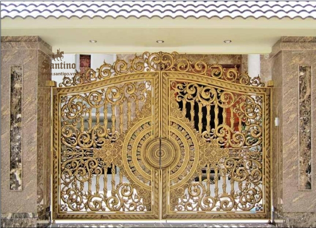 Cổng nhôm đúc, ban công nhôm đúc, cầu thang nhôm đúc