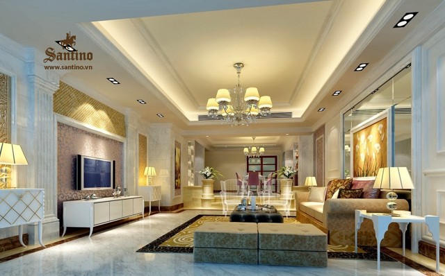 10. Nhung mau giay dan tuong cho biet thu