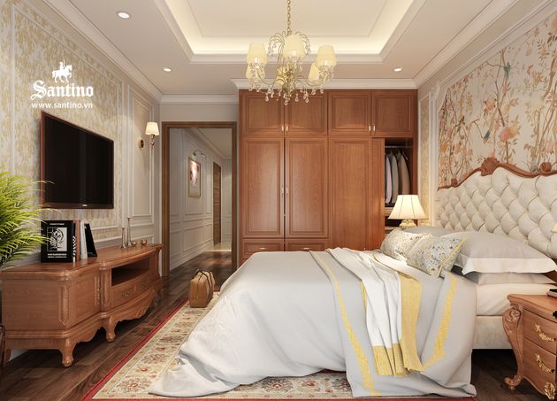 thiet ke noi that chung cu phong cach tan co dien can s2 sun grand city 1