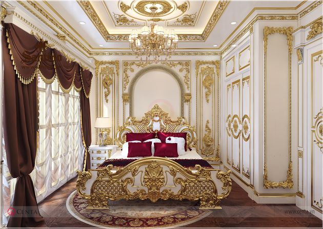 Phòng ngủ Tân cổ điển Vinhomes Metropolis