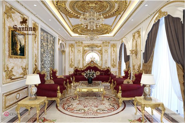 Thiết kế nội thất căn hộ chung cư phong cách tân cổ
