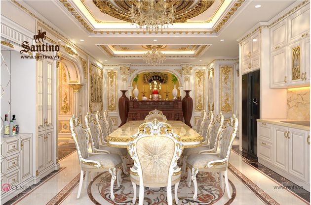 Thiết kế nội thất căn hộ chung cư phong cách tân cổ