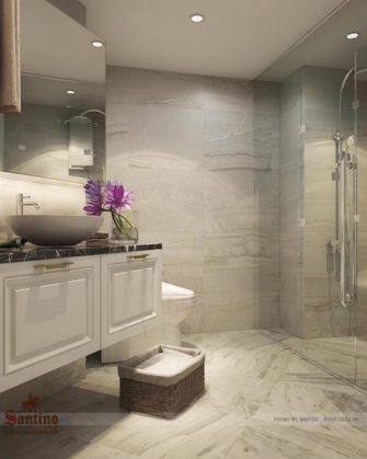 Phòng tắm Tân cổ điển căn hộ chung cư
