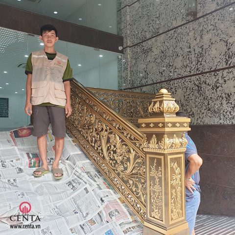Lan can nhôm đúc, ban công nhôm đúc, cầu thang nhôm đúc, cầu thang đẹp